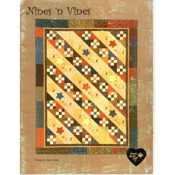 Nines 'n Vines Jean Sawyer Vintage Paperback Quilt Patterns - Picture 1 of 2